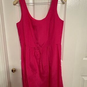 Elegant Pink Sleeveless Dress